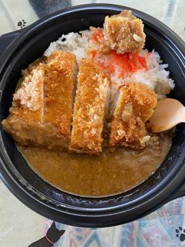 厚切りカツカレー