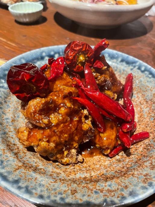 鶏の唐辛子炒め