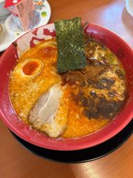 赤辛牛白湯ラーメン 7激