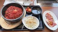 激辛！石焼ビビンバ&ジューシーカルビ50gランチ 激辛