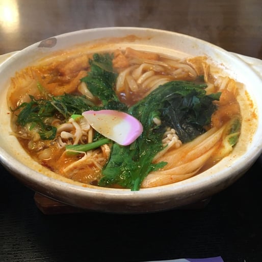 ホルモンチゲ鍋うどん