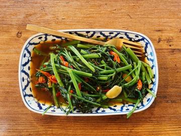 空心菜にんにく炒め