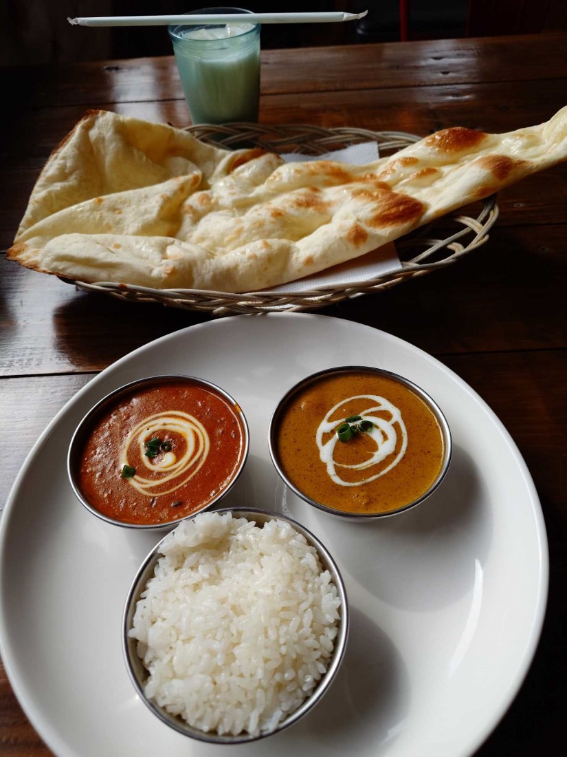 Bランチ（豆カレー＆チキンカレー） 3辛（10段階）