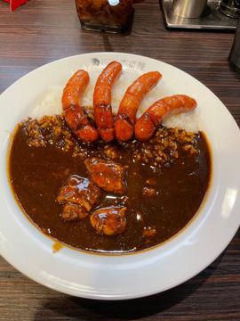 牛カレー ソーセージトッピング 3辛