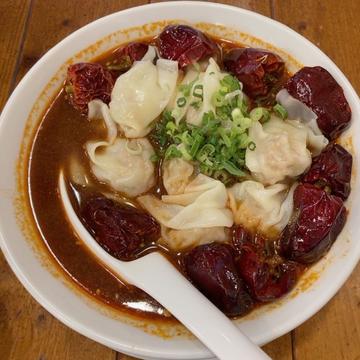 麻辣火鍋わんたんめん 辛口（激辛にしてもらいました）
