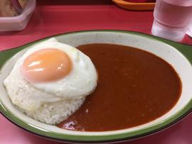 目玉焼きポークカレー1000辛