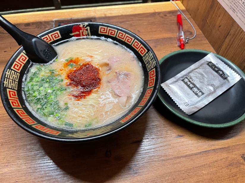 天然とんこつラーメン 5辛