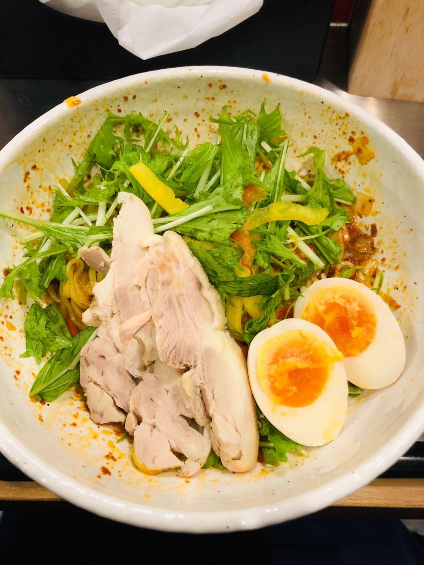 大陸汁なし涼麺 唐辛子の数