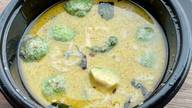 アボカドと海老のグリーンカレー