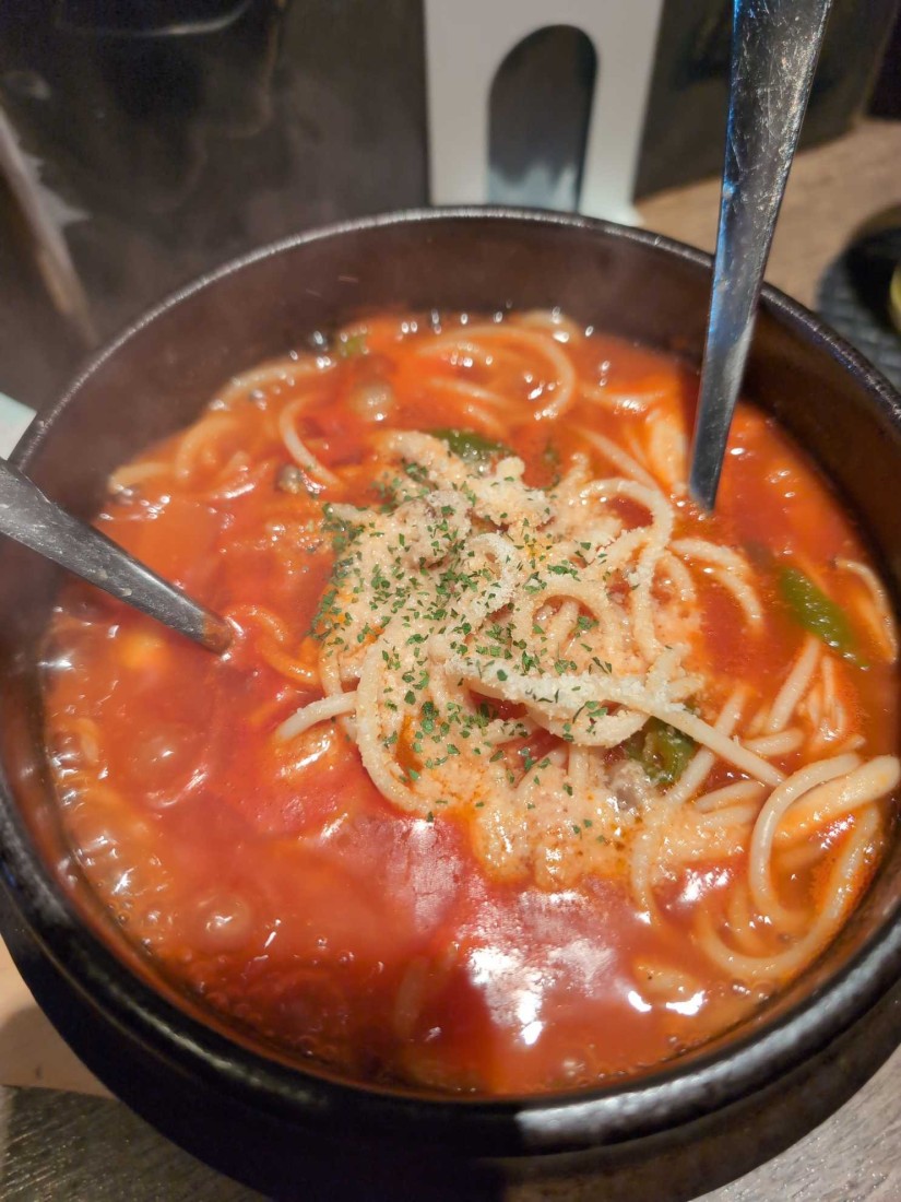 店長オリジナルパスタ 辛くしてとお願い