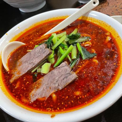 麻辣牛肉ハーラー麺定食 10辛