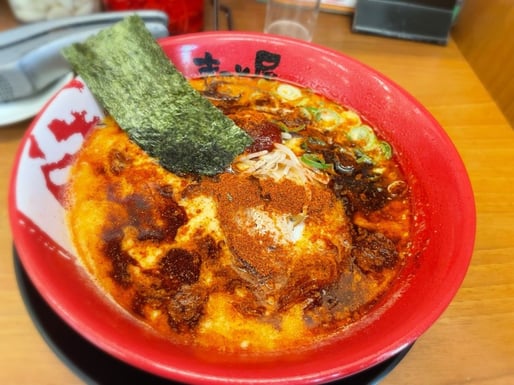 極(GOKU)オニ辛牛白湯らーめん 辛さレベルMAX40辛