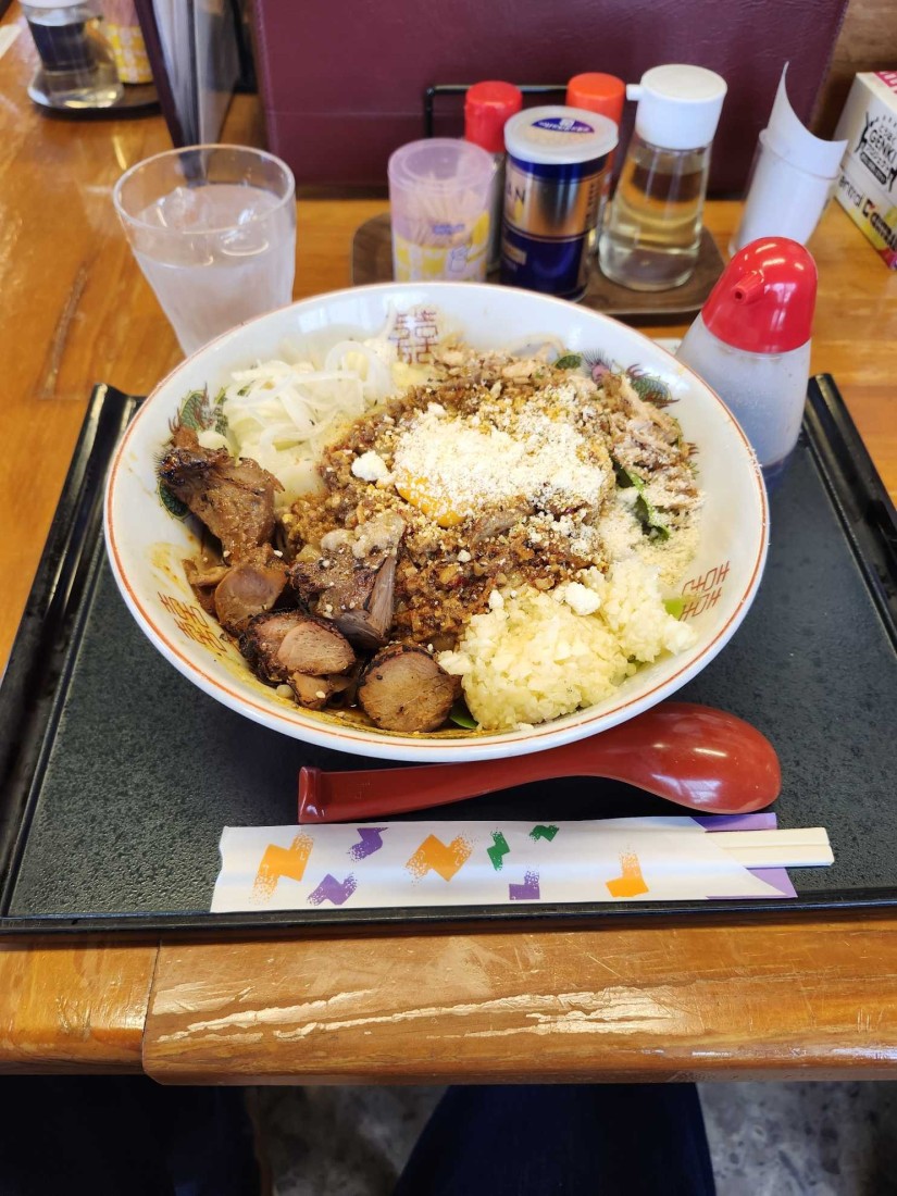 汁無し辛豚ラーメン 3辛