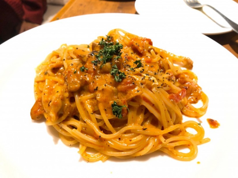 赤カルボナーラ 4辛