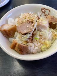 わさび醤油の焼豚ご飯