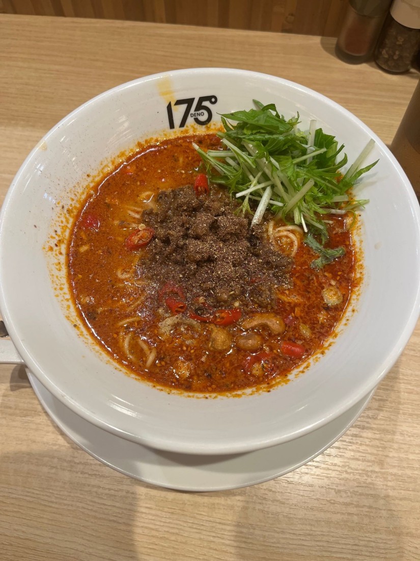 汁あり担担麺(辛さ5、シビれ2)