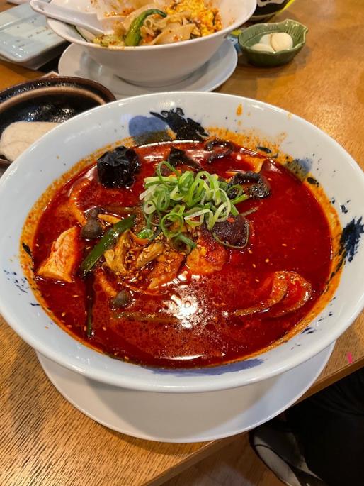 麻辣面 なし、控えめ、普通、辛い