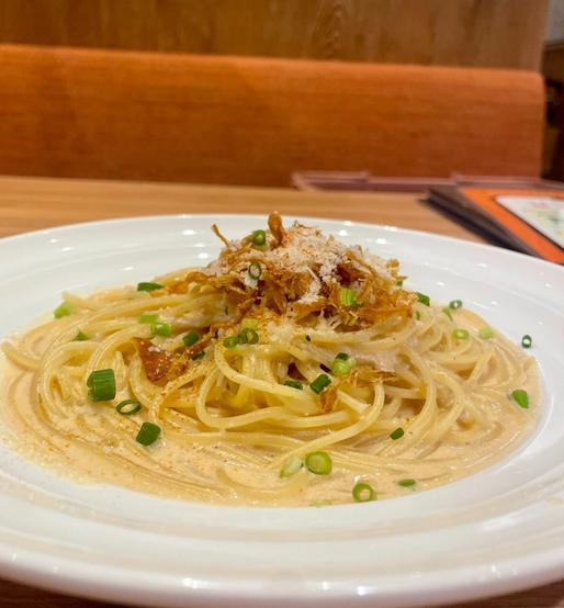 博多明太子カルボナーラ 唐辛子マーク1本