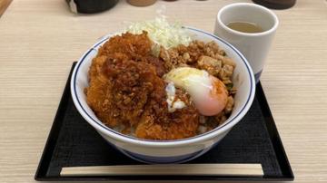 鶏ガパオチキンカツ丼