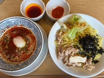とろける半熟卵の旨辛肉つけ麺 +2辛