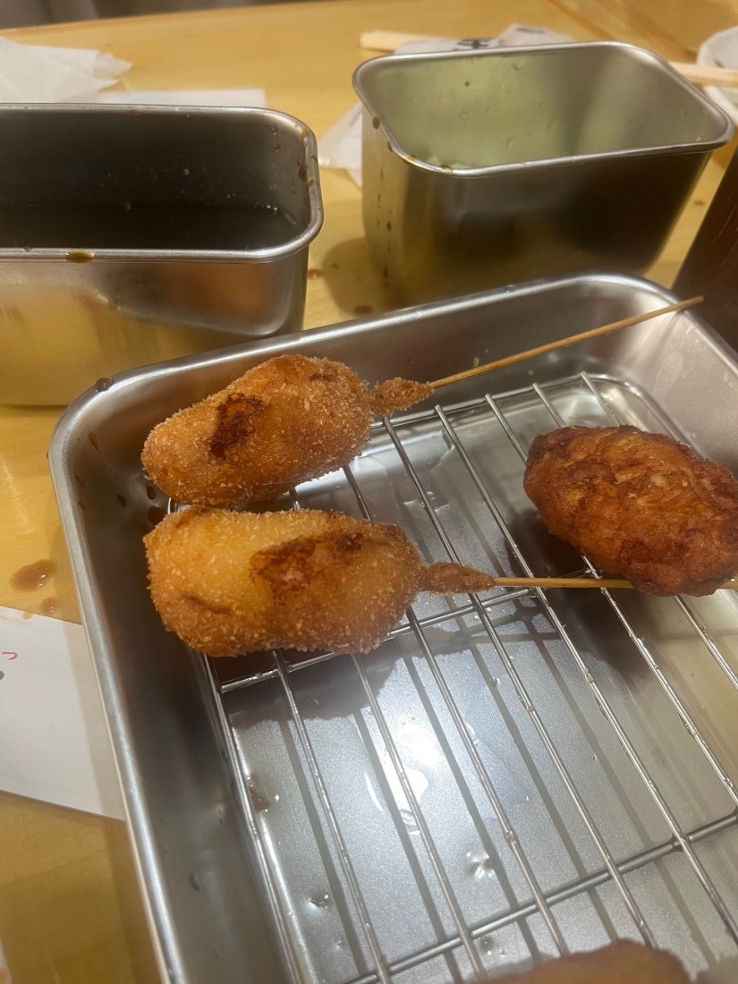 串かつ　辛子明太子