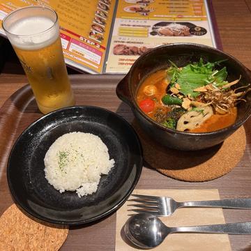 挽肉と納豆の野菜カレー  5辛