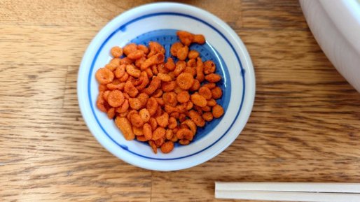 辛揚げ(揚げ玉を辛くしたもの)