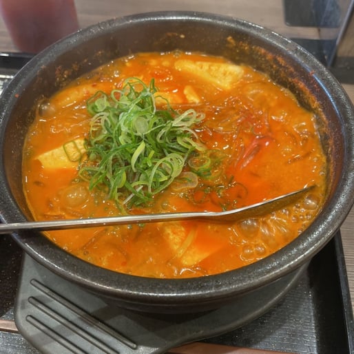 ホルモンスン豆腐(+5辛)