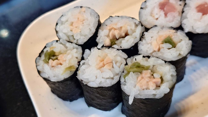 葉わさび納豆巻