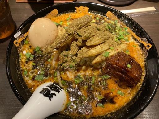 味噌ラーメン 辛さ普通、シビレ鬼増し