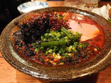 鶏ポタ辛麺 辛増ヨガる松岡修造