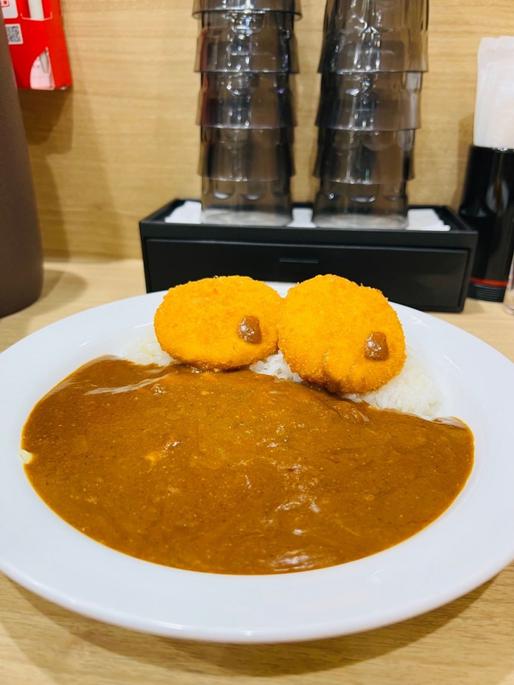 ポークカレー10辛 ダブルチーズとクリームコロッケ 10辛