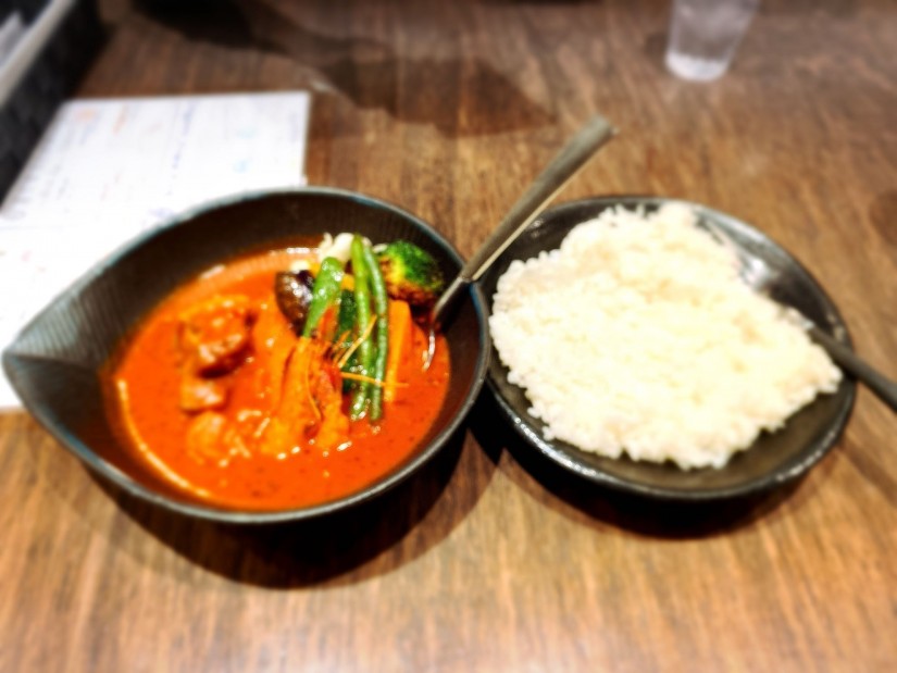 豚角煮＆野菜カレー 辛さMAX