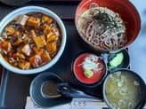 マーボー丼＋ミニざるそば