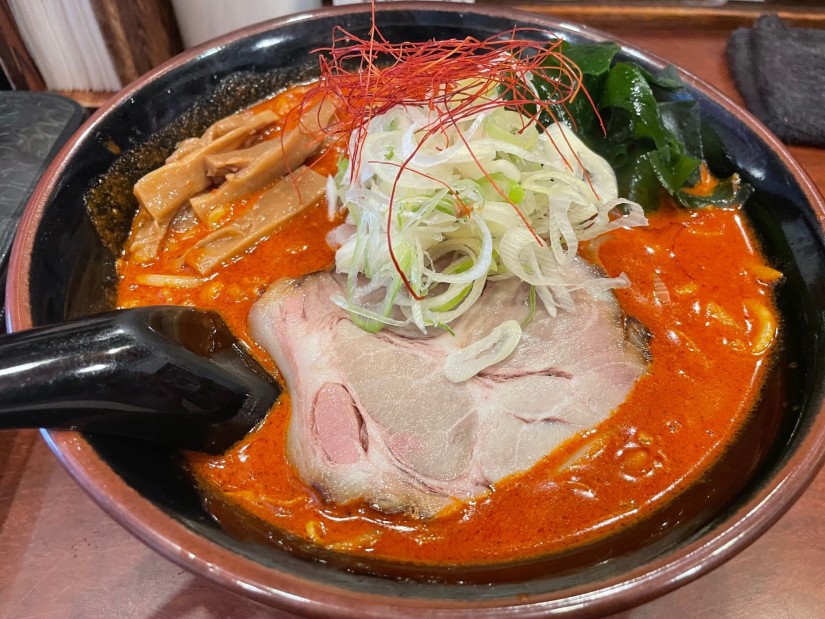 鉄火麺 なるべく辛く