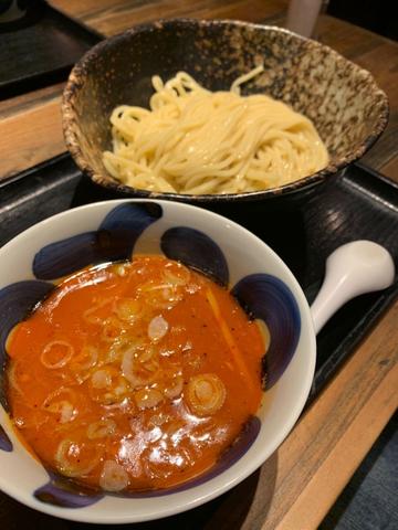 辛子つけめん＋辛増し