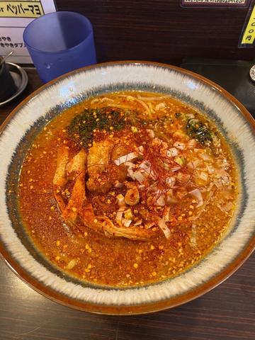 辛味噌ラーメン 大辛 まぜそばは1辛〜5辛 ラーメンは普通、中辛、大辛