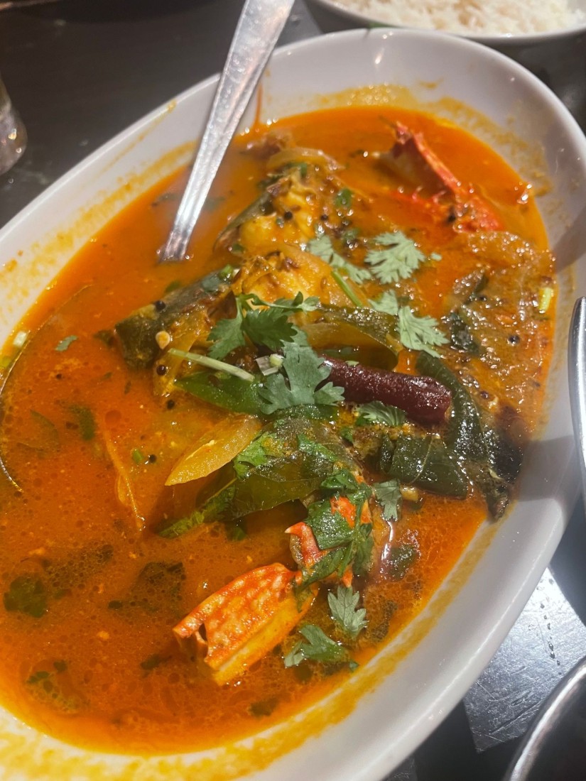 マンガロールのカニカレー 唐辛子マーク1本🌶