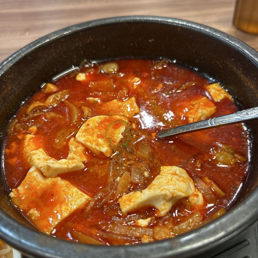 ホルモンスン豆腐　 7辛