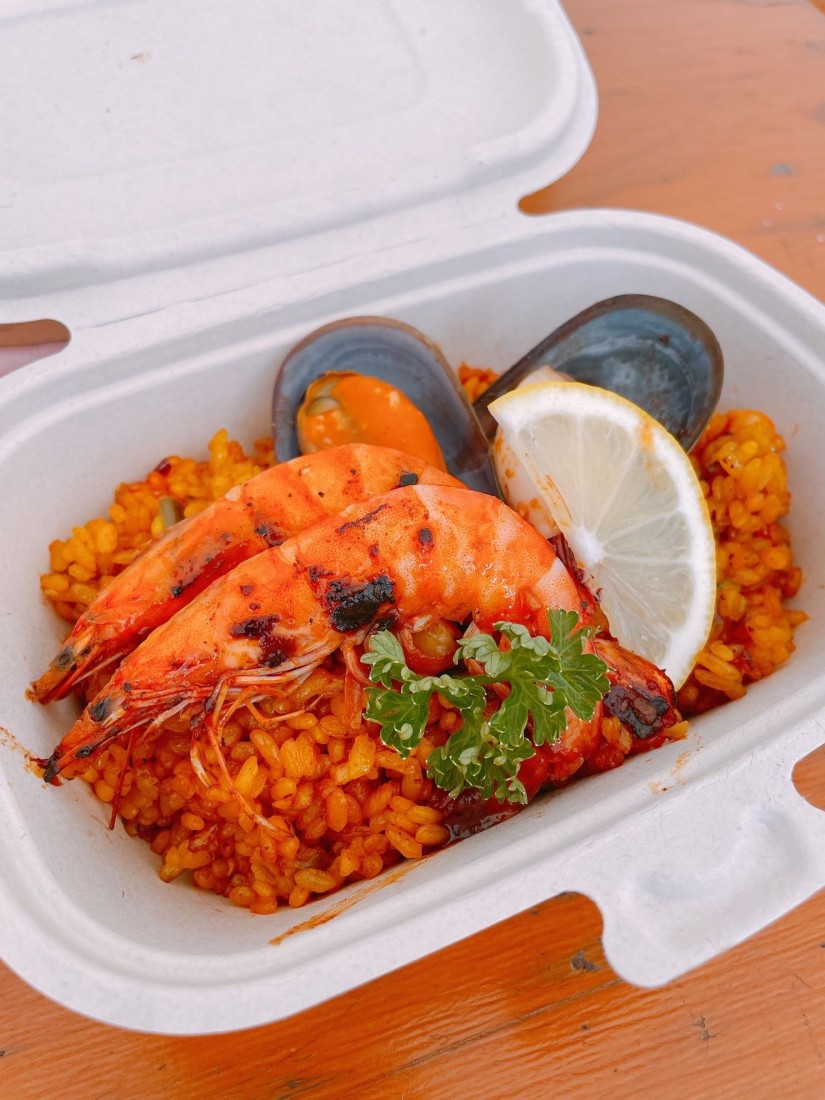 シーフードパエリア 鬼辛