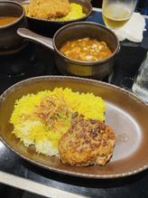 森のきのこカレーハンバーグトッピング 辛口