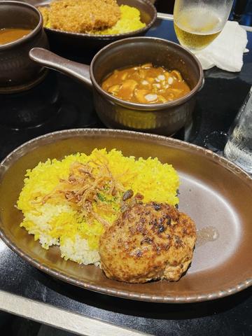 森のきのこカレーハンバーグトッピング 辛口