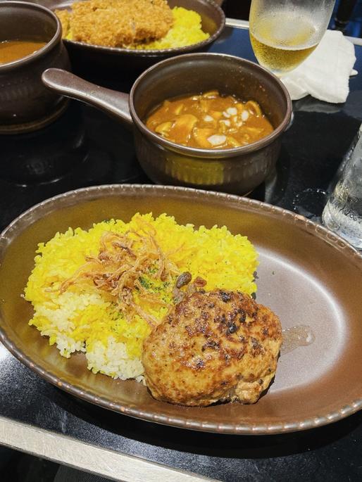 森のきのこカレーハンバーグトッピング 辛口