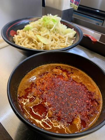 鬼紅つけ麺 辛増し