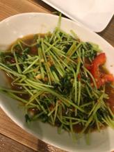 豆苗ピリ辛炒め