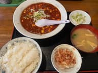 マーボー豆腐定食 更に辛めで