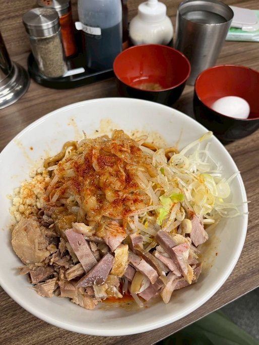 油そば 中肉麺 辛いやつ