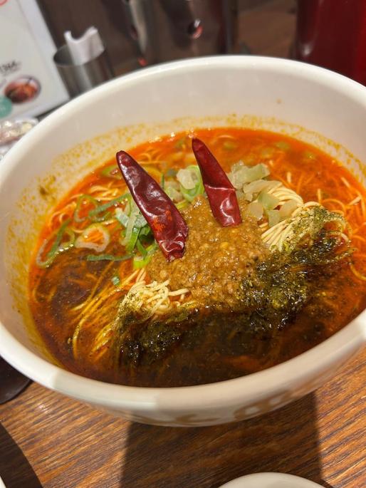 青鬼担々麺 もっと辛く