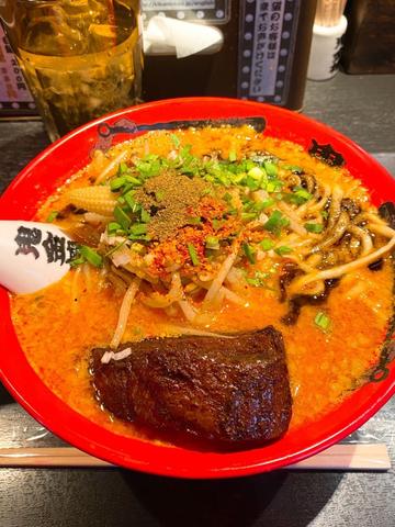 肉増しカラシビ味噌らー麺 辛増し、シビ増し