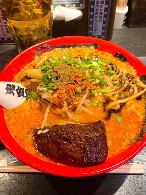 肉増しカラシビ味噌らー麺 辛増し、シビ増し
